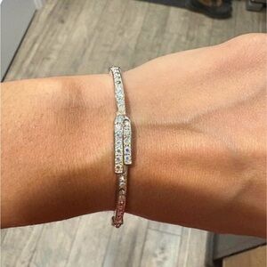 18k plated Silver Bracelet with Crystals